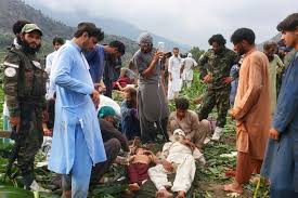 This image shows victims of Afghanistan eartquake