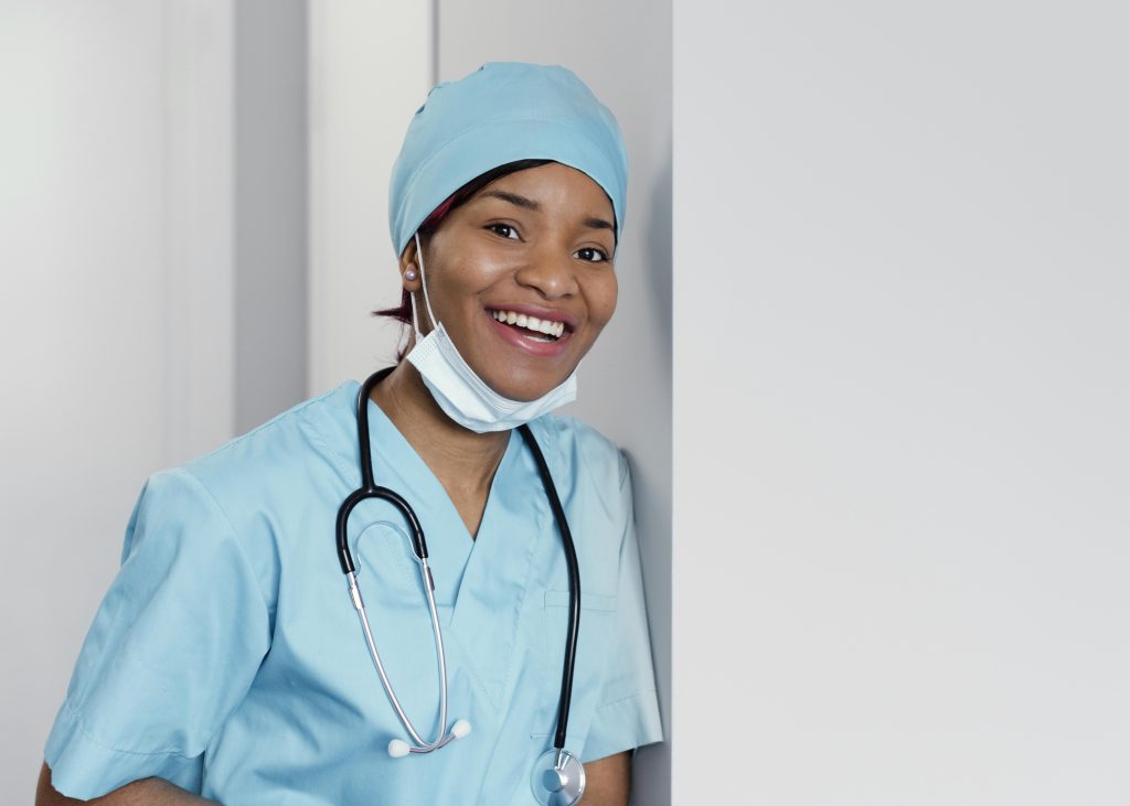 Image of a nurse smiling